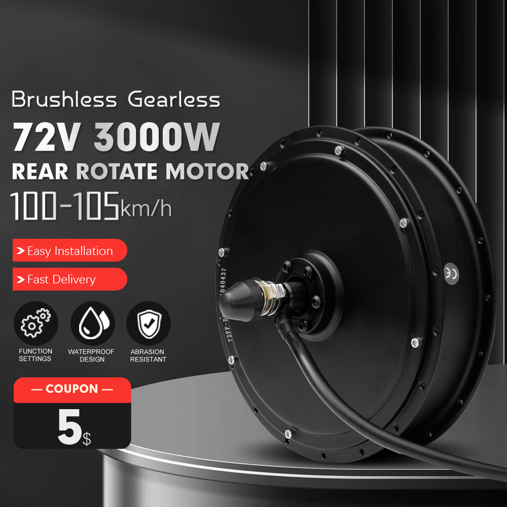 Ebike Conversion Kit 72V 3000W - Motore per Bici Elettrica 72V 3000W,