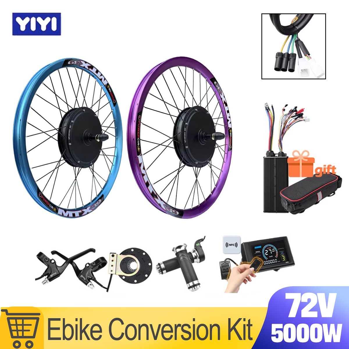 Nuovo Kit di Conversione E-Bik - Ebike Conversion Kit 72V 3000W recensione e prezzo