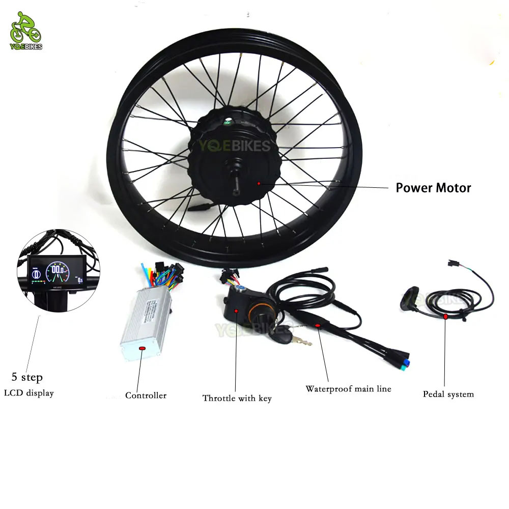 20 pollici 4.0 ebike Accessori - Fat Tire Ebike Conversion Kit 2000W recensione e prezzo