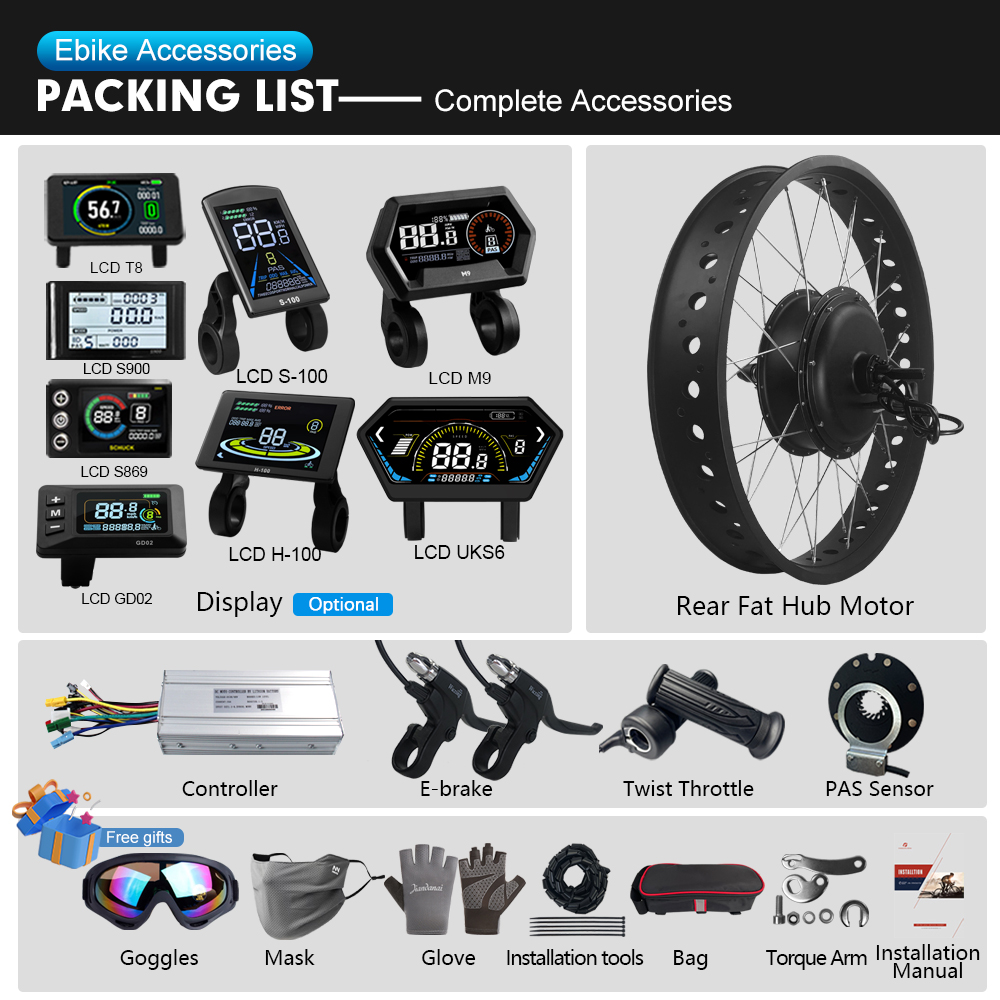 Kit Bici Elettrica Fat Bike 48 - 72V 5000W Hub Motor Kit recensione e prezzo