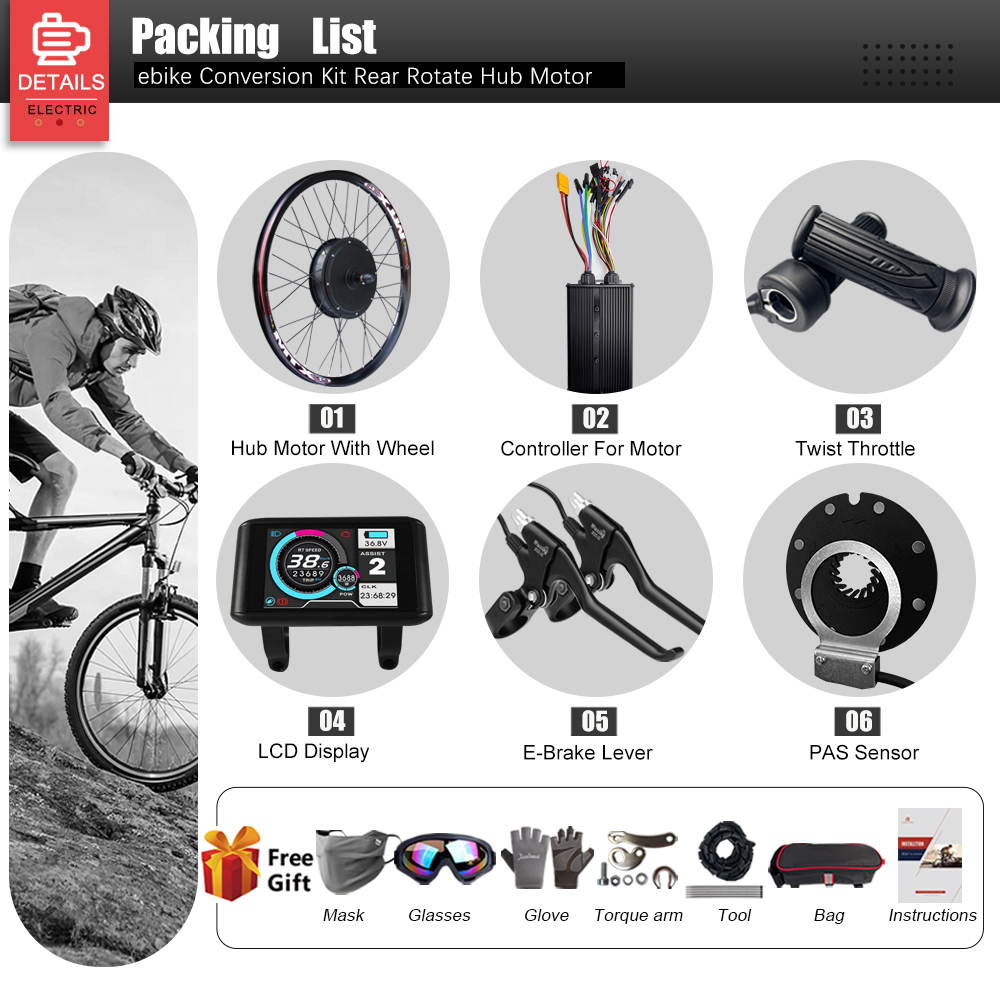 Kit di conversione bici elettr - 72V 5000W Hub Motor Kit recensione e prezzo